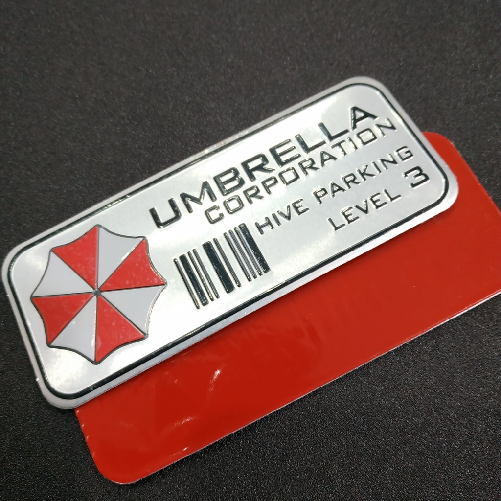 Tem nhôm Umbrella hive parking level 3 - 11x4.5cm