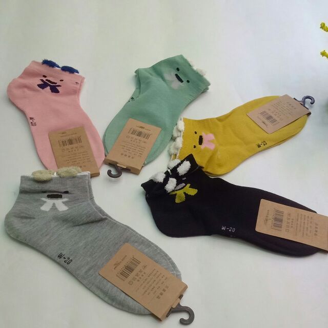 Tất gấu nơ các màu chỉ 6,5k