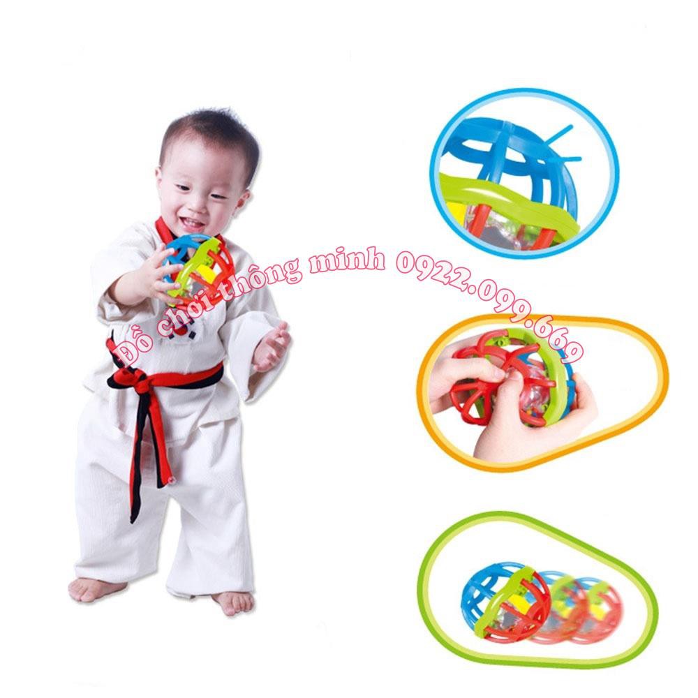Đồ chơi quả bóng lục lạc cho bé tập cầm nắm, vận động