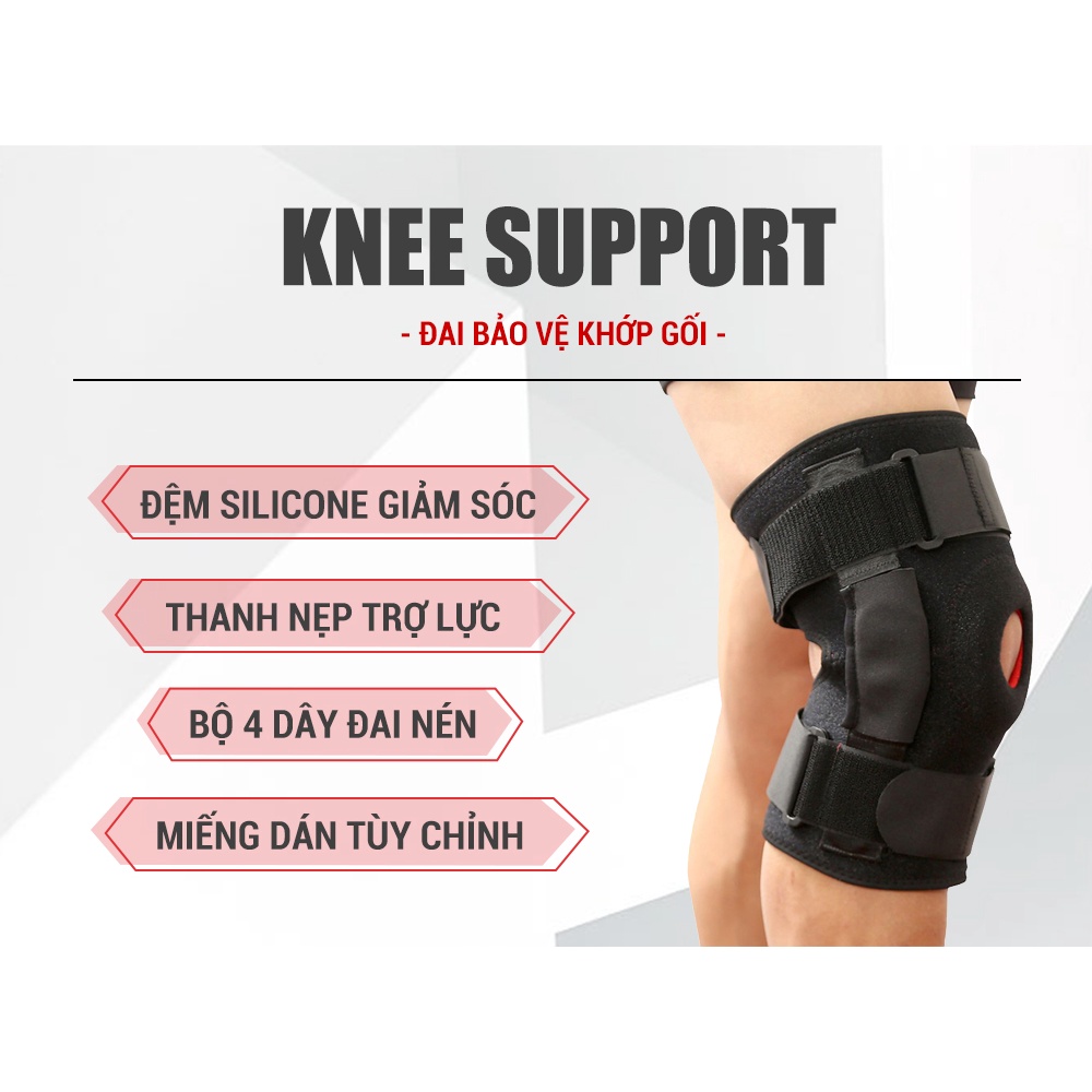 Đai bảo vệ khớp gối chuyên dụng cho chấn thương, sau mổ GoodFit GF520K