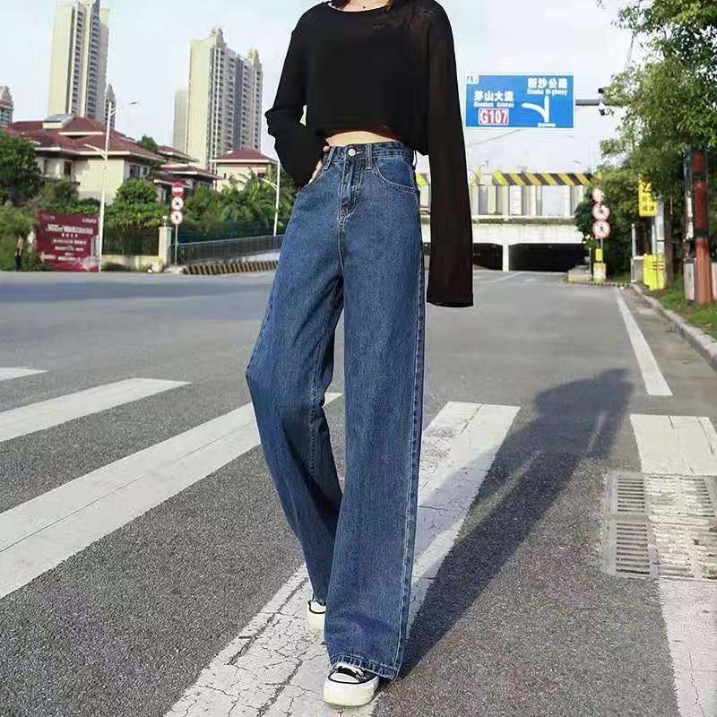 QUẦN BÒ SUÔNG XANH ĐẬM