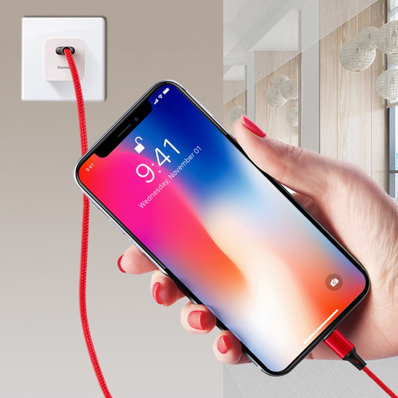 【Mua một tặng một】Dây cáp sạc nhiều cổng sạc USB micro type C lightning cho điện thoại iPhone Samsung Huawei