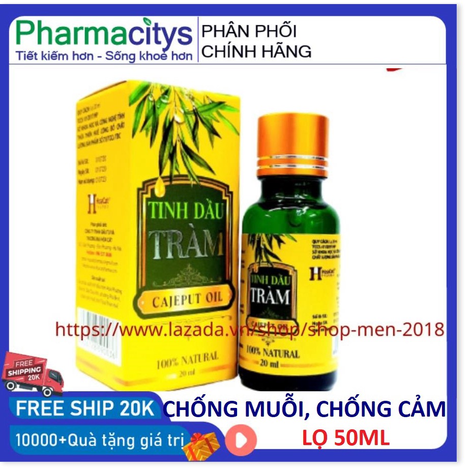 Tinh dầu tràm nguyên chất cho bé Cajeput Oil 20ml và 50ml - shop men 2018 - dau tràm- tinh dau Tràm- dầu tràm huế- dầu c