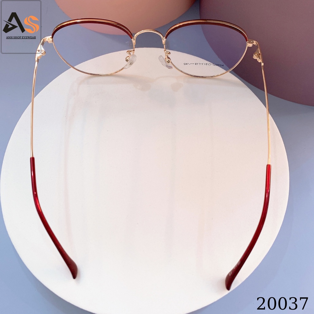 Gọng kính tròn chất liệu kim loại màu sắc đẹp nổi bật bền 20037