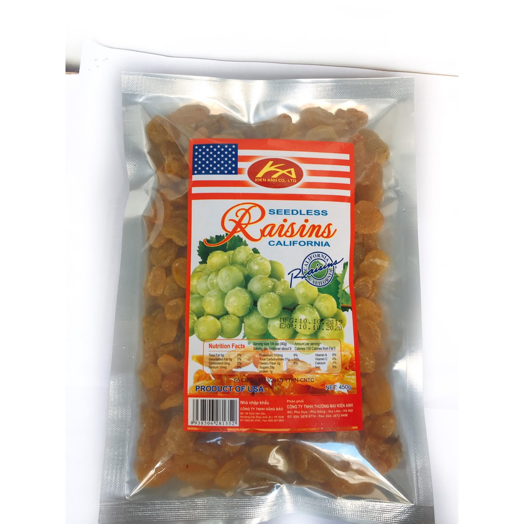 Nho khô vàng Lion Raisins 450g | BigBuy360 - bigbuy360.vn