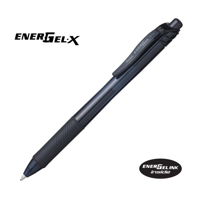 Bút ký PENTEL mực gel nét 1.0mm BL110 xanh đen đỏ chính hãng