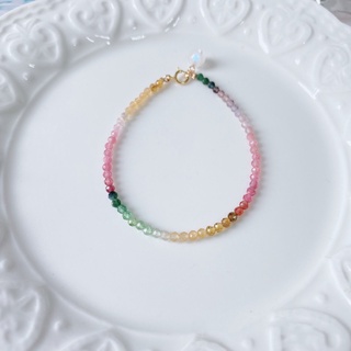 Vòng tay tourmaline đa sắc