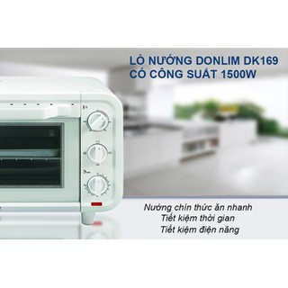 Lò nướng vuông Donlim 18L DK169