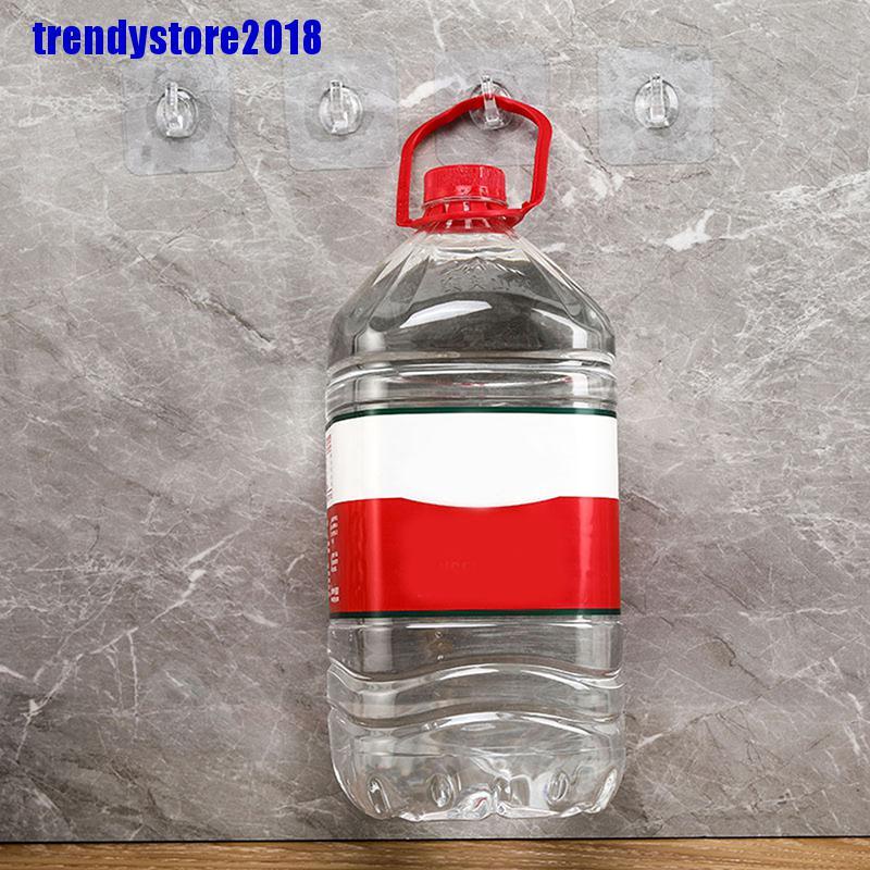 Set 5 móc treo đồ dán tường siêu bám dính trong suốt tiện lợi