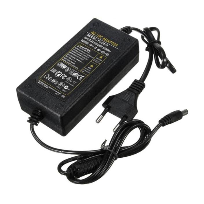 [ Nguồn Adapter 24V 2A Jack DC 5.5x2.1mm Sử Dụng Cấp Điện Cho Nhiều Thiết Bị Điện Tử