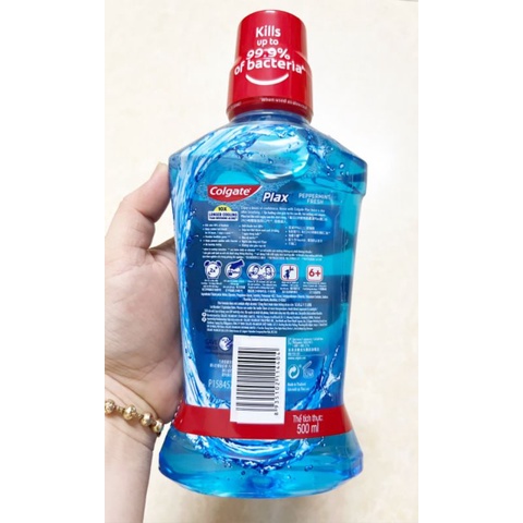 Nước súc miệng Colgate Trà Xanh/Bạc Hà The Mát 500ml