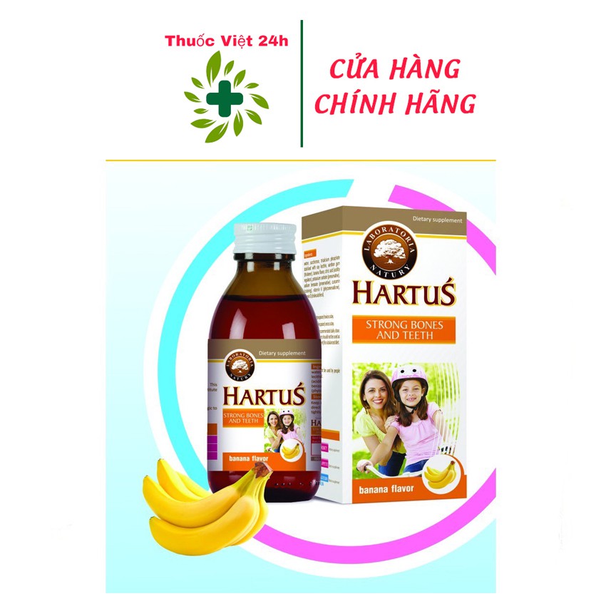 Hartus Strong Bones and Teeth - Bổ sung canxi cho trẻ từ 4 tháng tuổi -Thuốc - Việt  -24h