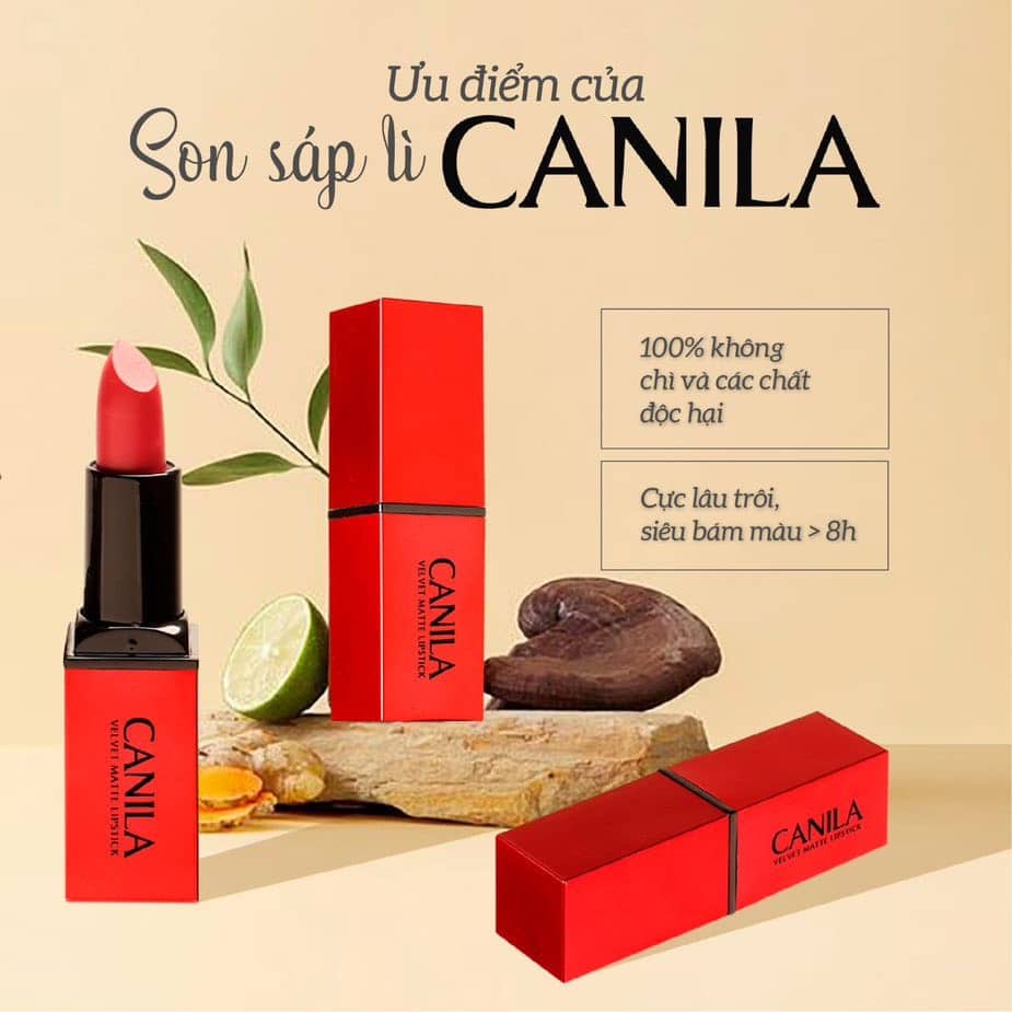 SON SÁP LÌ CHÍNH HÃNG CANILA .
