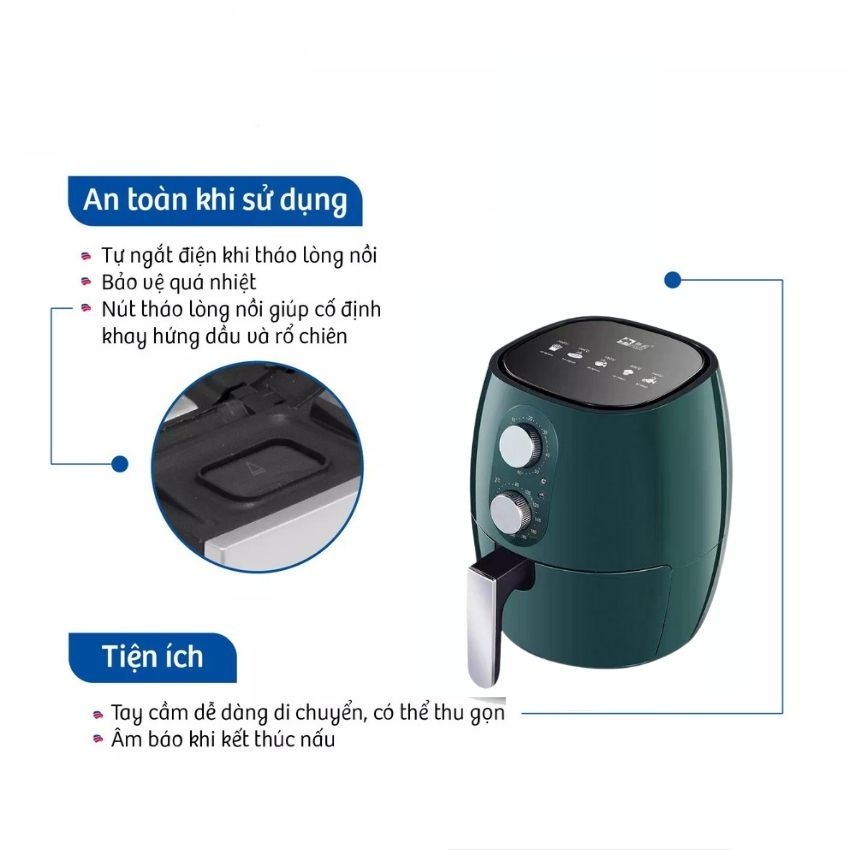 Nồi chiên không dầu dung tích 7 lít CAMEL