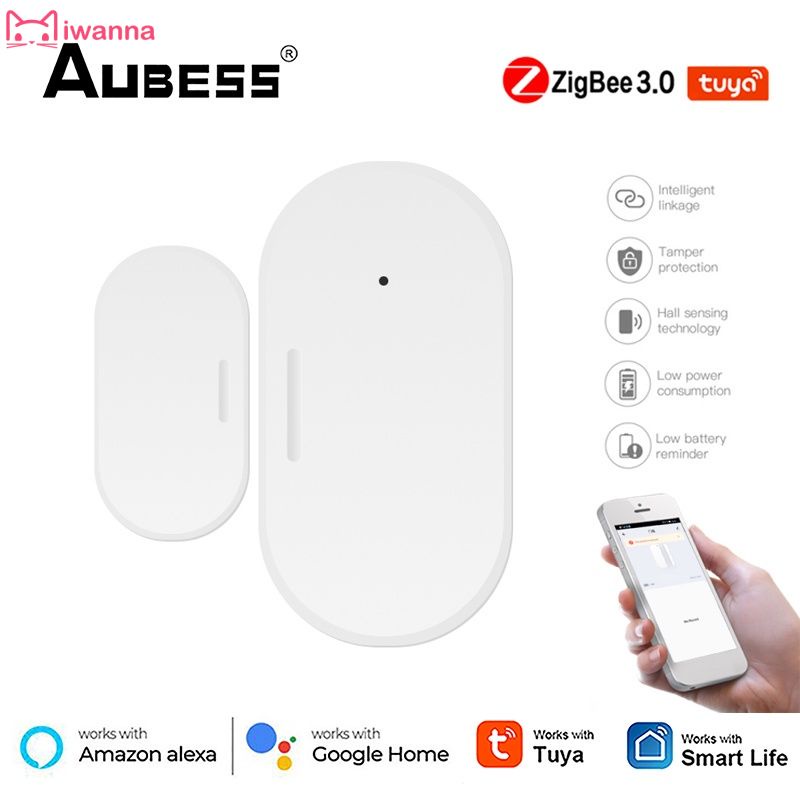 Tuya Wifi Thông Minh ZigBee Cửa Và Cảm Biến Cửa Sổ Nhà Thông Minh Không Dây Cửa Công Tắc Từ Cuộc Sống Thông Minh ứng Dụng Báo Động Từ Xa @ Iwanna