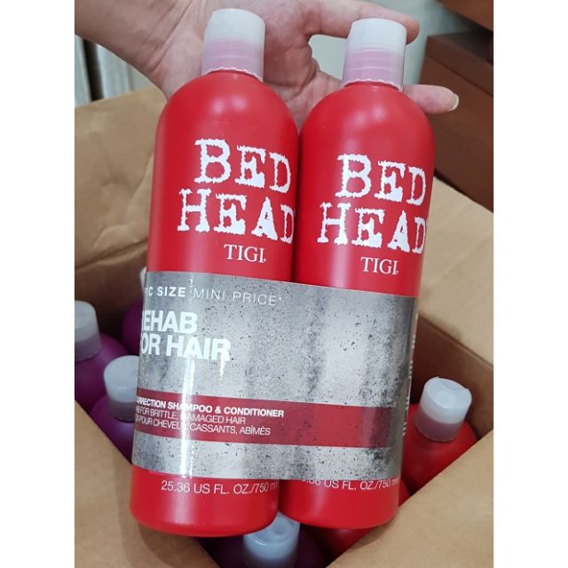 Cặp dầu gội xả TIGI BED HEAD ĐỎ 1500ml