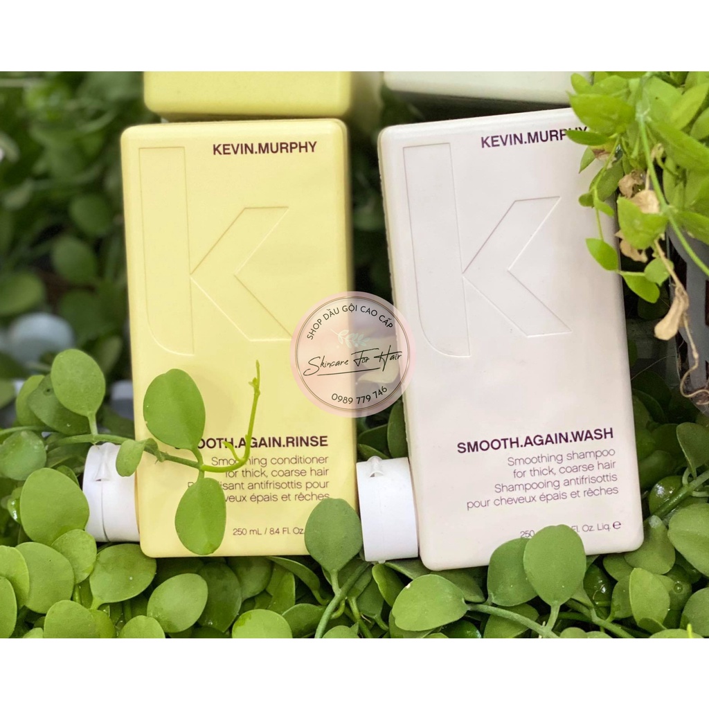 Dầu gội xả suôn mượt Kevin Murphy Smooth Again dung tích 250ml dành cho tóc dày,cứng, xù, xoăn tự nhiên