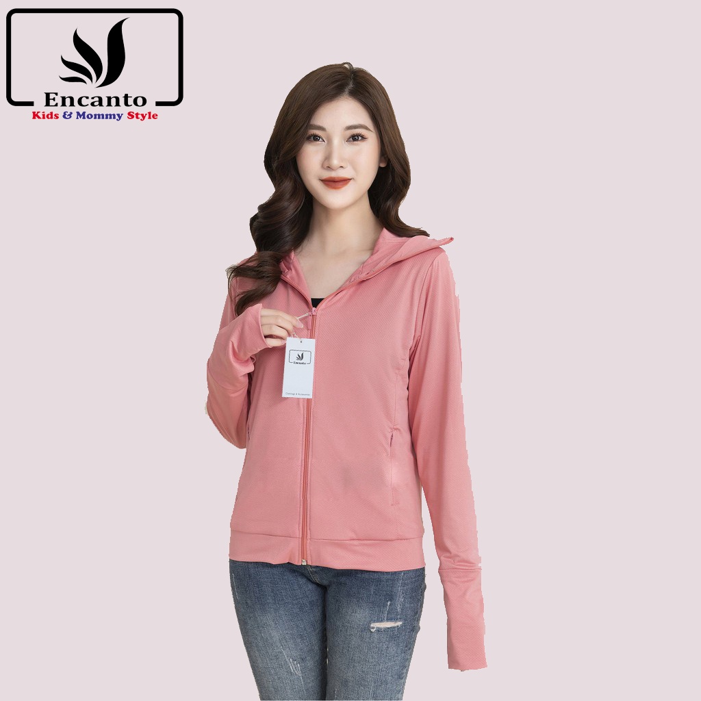 Áo khoác nữ áo chống nắng thông hơi thoáng khí, khử mùi Encanto kháng nắng max UPF50+ chống UV trên 96%