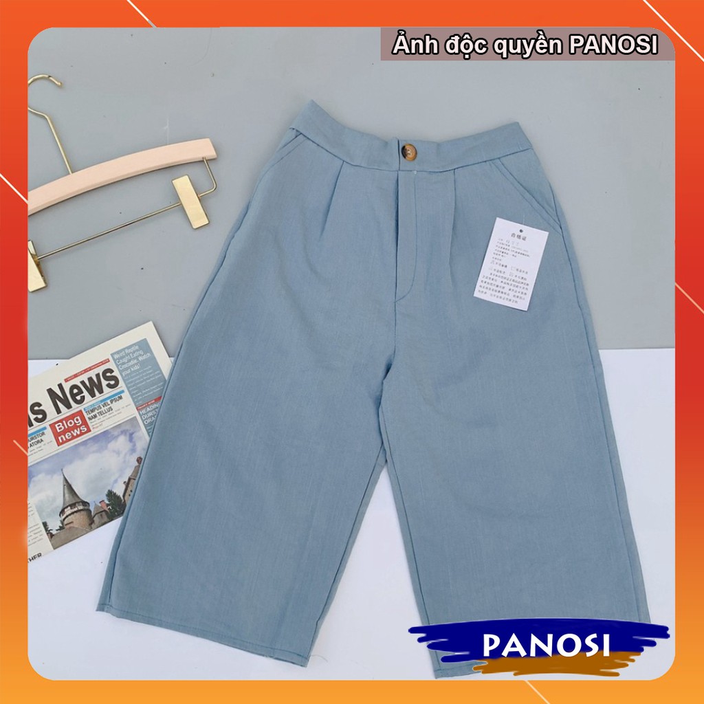quần short nữ ống rộng quần đùi đũi chất mát free size dưới 57kg - Mã Q386