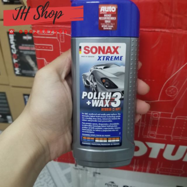 Đánh bóng sơn xe sonax xtreme polish wax 3 250ml