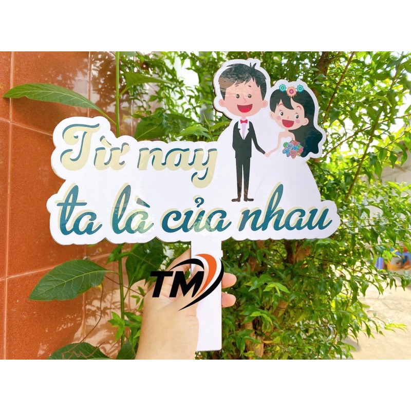 (Free thiết kế) HAGTAG GỖ DÁN DECAL IN THEO YÊU CẦU