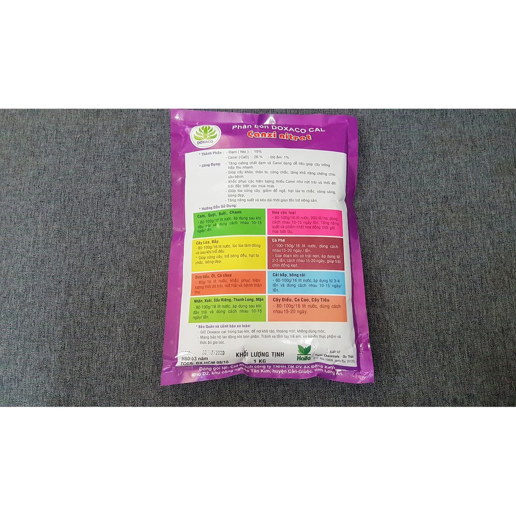Phân bón Canxi Nitrat NPK 15-0-0+26 CaO bổ sung Canxi cho cây.