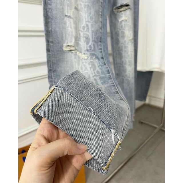 Quần Dior Rách Cao Cấp 1:1, Quần Jean Cao Cấp dành cho Nam