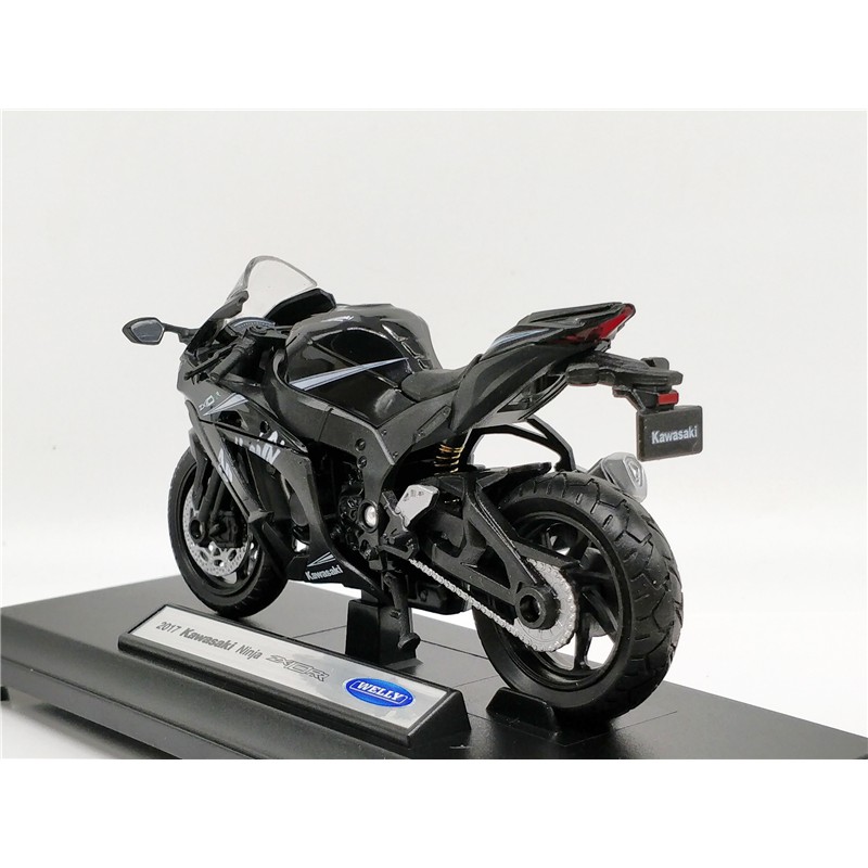 XE MÔ HÌNH - MOTO Siêu xe Kawasaki Ninja ZX10-RR - WELLY tỷ lệ 1:18