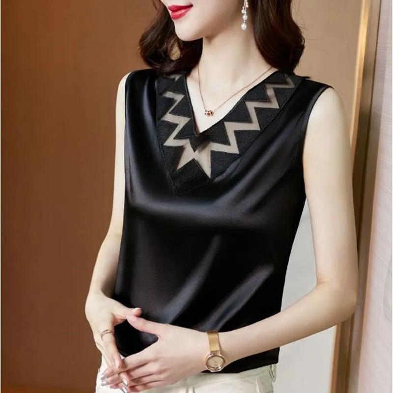 Áo Nữ Không Tay Cổ Chữ V Thời Trang Quyến Rũ | BigBuy360 - bigbuy360.vn