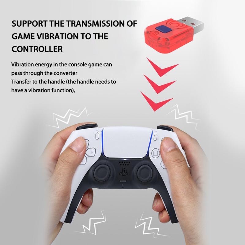 Đầu chuyển đổi không dây usb nhận tín hiệu bluetooth cho tay cầm chơi game Switch/PS5/PS4/-xBox