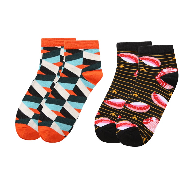 Take Talk Vớ Ngắn In Họa Tiết Động Vật Hoạt Hình Vui Nhộn Nhiều Màu Sắc Thoải Mái Kích Thước (35-40)