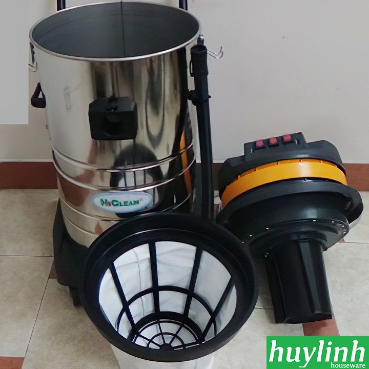 [Mã ELHAMS5 giảm 6% đơn 300K] Máy hút bụi công nghiệp Hiclean HC80 - 80 lít - 3600W - 3 motor - Hút bụi Khô và Ướt