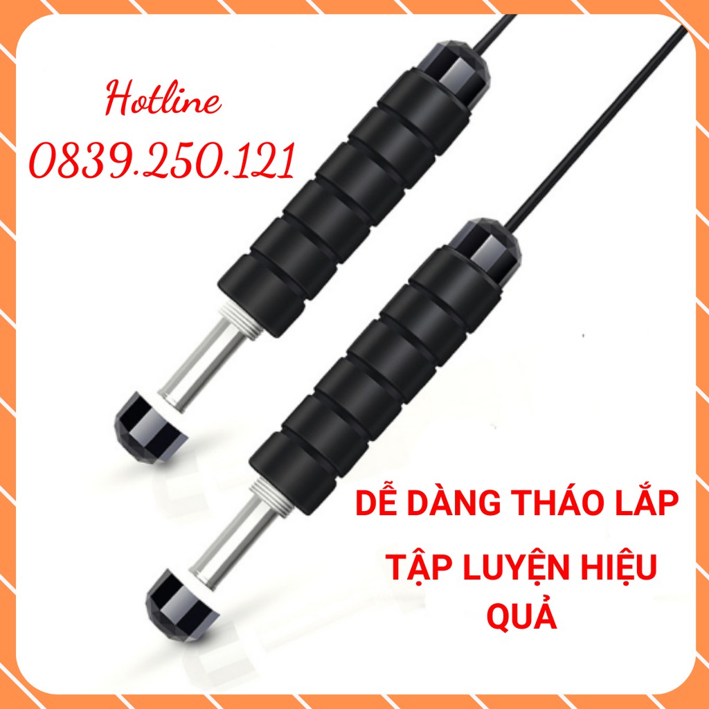 Dây nhảy giảm cân, dây nhảy thể dục tập thể lực thể thao gym lõi thép cao cấp 2.8m Heria Store