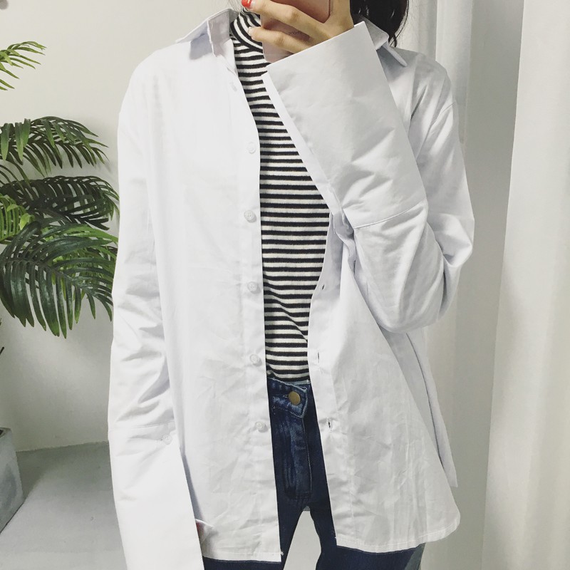 Áo sơ mi nữ Áo sơ mi sọc ngang Áo cotton chất lượng cao Giao hàng nhanh | BigBuy360 - bigbuy360.vn