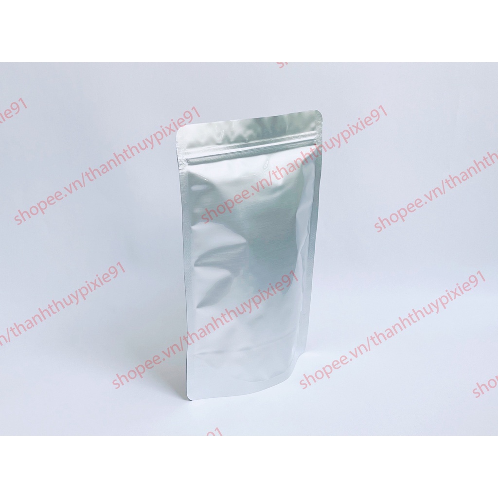 100gram túi zip 2 mặt bạc