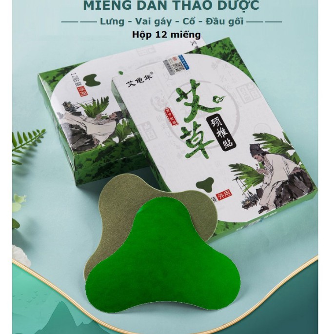 [COMBO 12 MIẾNG] Cao Dán Vai Gáy Cứu Ngải Nhức Mỏi Xương Lưng Đầu Gối Hiệu Quả