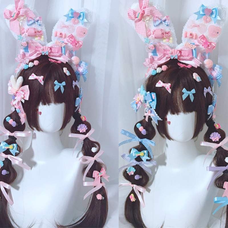 Kẹp Tóc Hình Nơ Phong Cách Lolita Cho Bé Gái