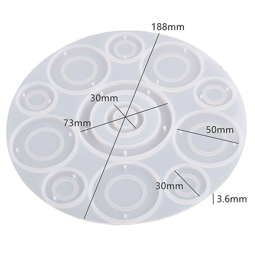 Khuôn Silicone Làm Đất Sét Thủ Công Hình Chuông Gió