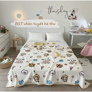 Chăn nhung tuyết mỏng - Phù hợp với thời tiết hè thu - Nhiều mẫu mã - Size 2m x 2m3
