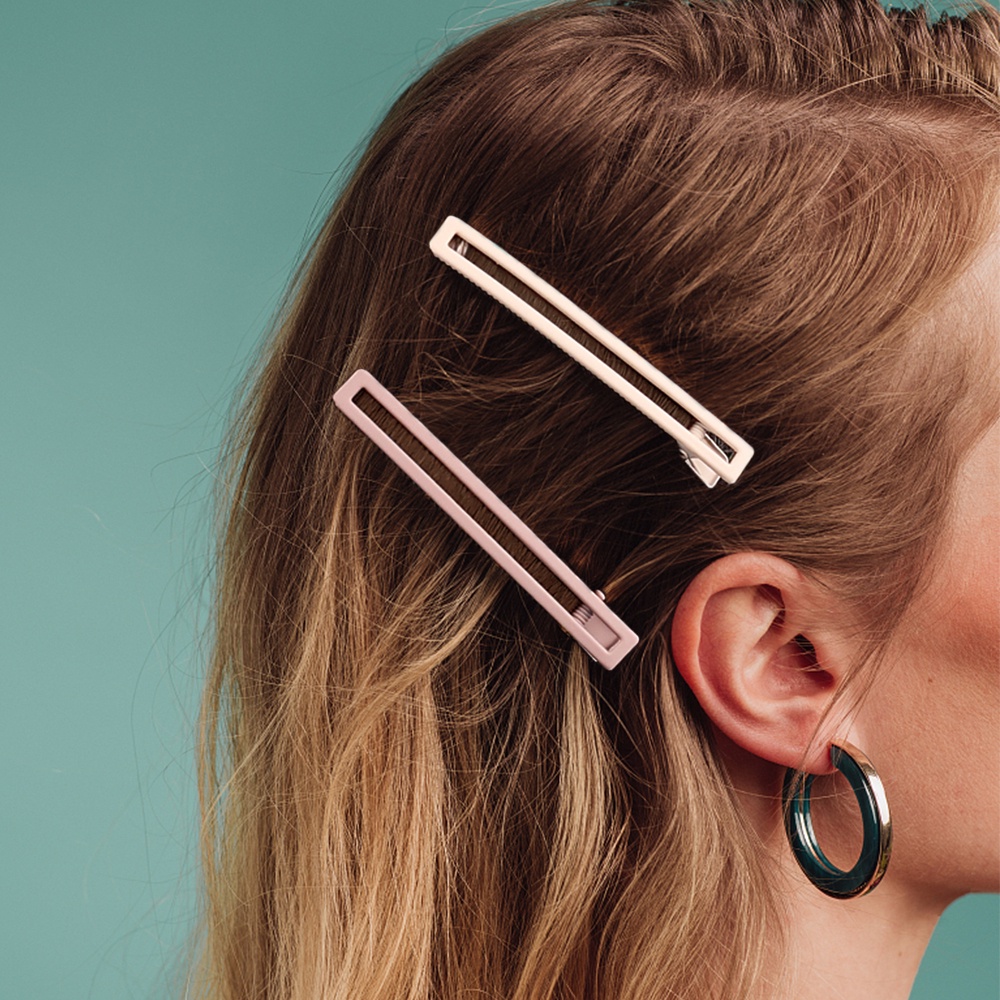 Set 4 Kẹp Tóc Nữ Màu Cà Phê/ Kẹp Tóc Đuôi Ngựa/ Kẹp Tóc Xinh Xắn