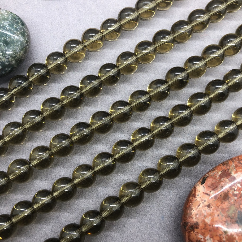 Vòng Tay Hạt Đá Thạch Anh Tự Làm 4-12mm