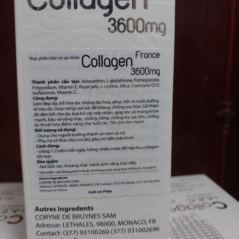 Viên đẹp da collagen pháp..