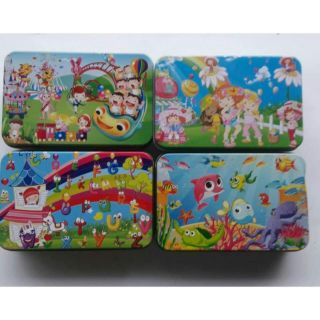 Bộ xếp hình 60 miếng hộp sắt