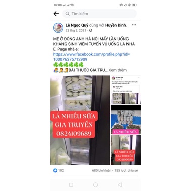 Lá kích sữa cho ti 5thang 5 ngày uống