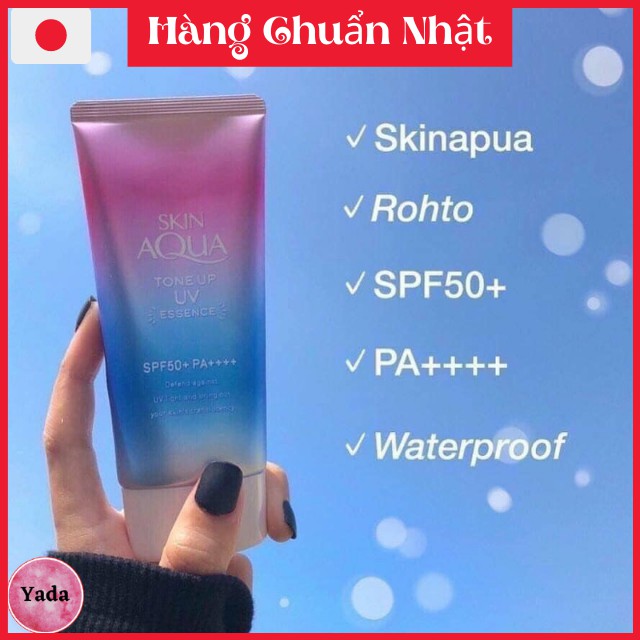 [NÂNG TÔNG DA] Kem Chống Nắng Kiềm Dầu Nâng Tông Skin Aqua Tone Up UV Essence 80g SPF50+ PA++++ Nội Địa Nhật | BigBuy360 - bigbuy360.vn