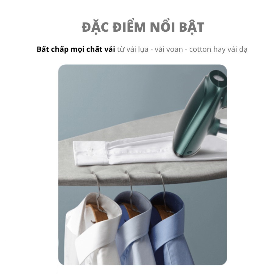 (Mới 2021) Bàn là ủi hơi nước cầm tay phân phối chính hãng FLYCO GS 1500W [Thế hệ mới] anr