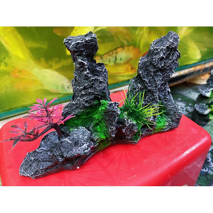 TIỂU CẢNH TRANG TRÍ HỒ CÁ NON BỘ 19X5X13CM