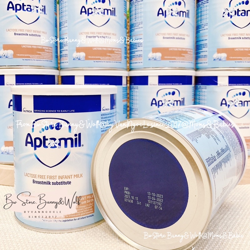 Sữa Aptamil Lactose Free UK cho bé bất dung nạp Lactose từ 0-12m [Hàng Air - Bw Store]