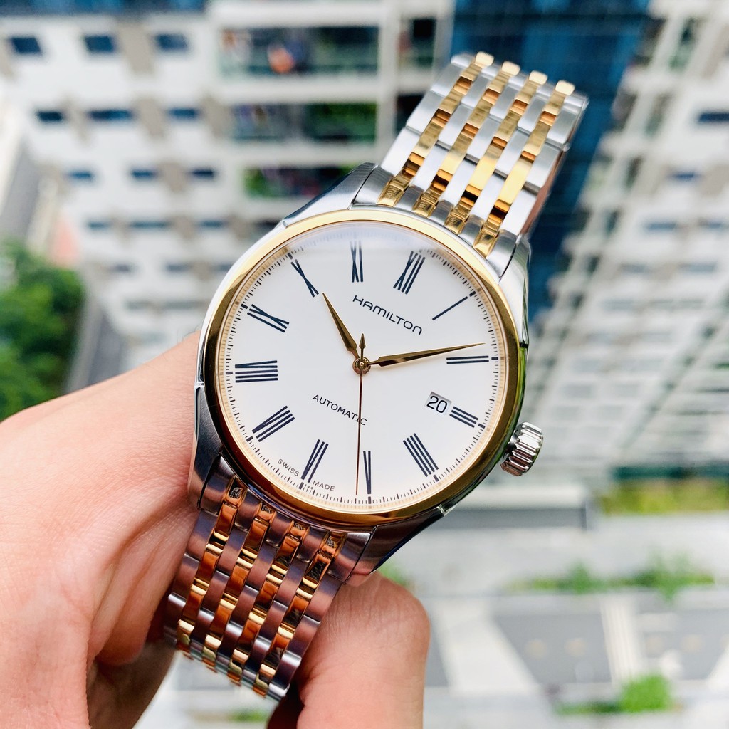 Đồng hồ nam chính hãng Hamilton Valiant H39525214 - Máy cơ tự động Thụy Sĩ - Kính Sapphire