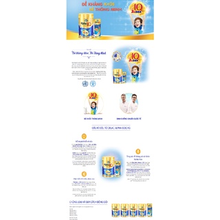 Sữa bột Dielac Alpha Gold IQ 2 hộp thiếc 900g